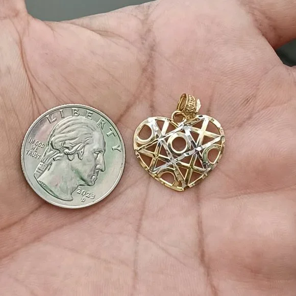 10kt Real Gold Heart Pendant